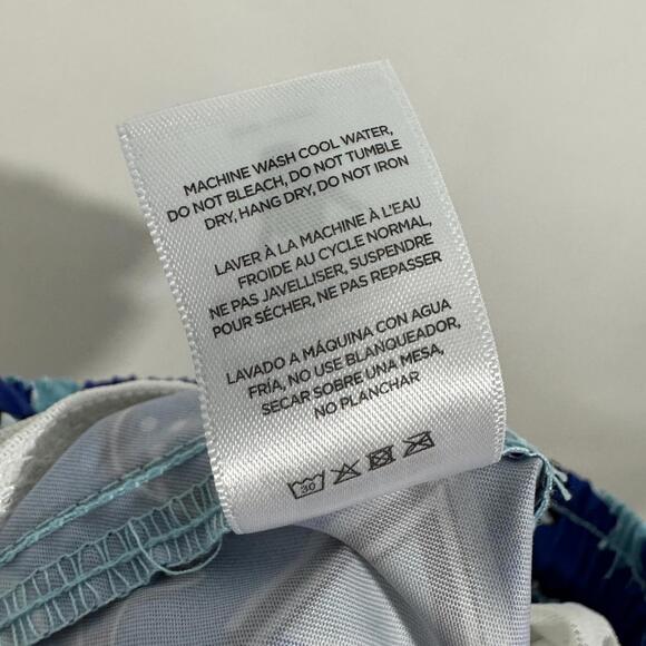 Beach Bros Little Boy Size 6 Blue 80's Retro Pineapple Print Swim Trunks Shorts - Picture 7 of 8